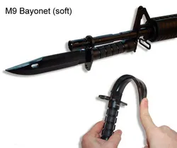 Cuchillo táctico M9 Airsoft – Réplica de combate militar negro
