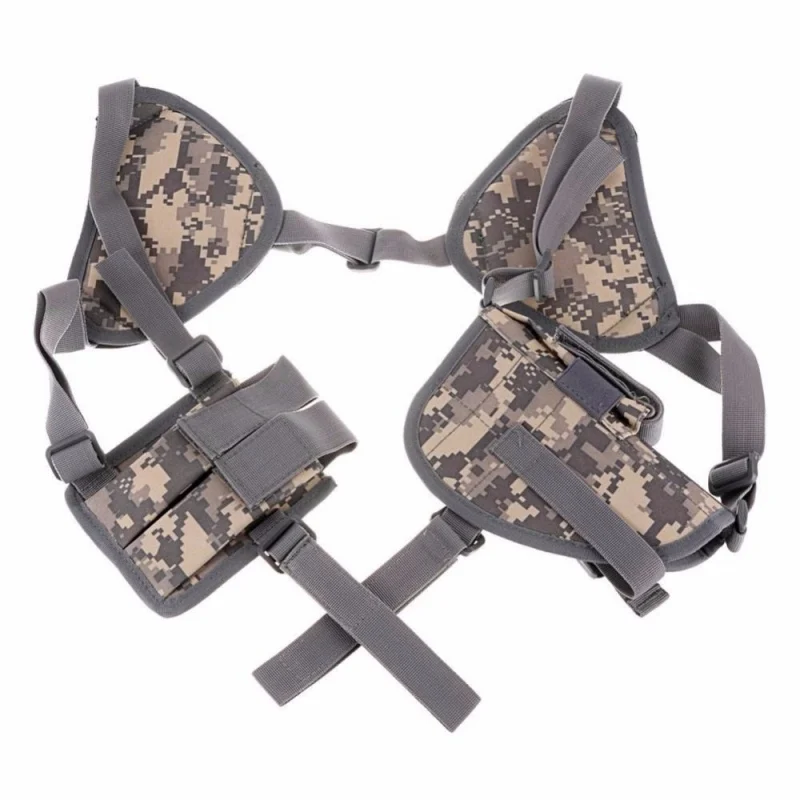 Abay Airsoft-funda de transporte oculta táctica, doble bolsa Mag, Paintball, caza, pistola de hombro - imagen 3