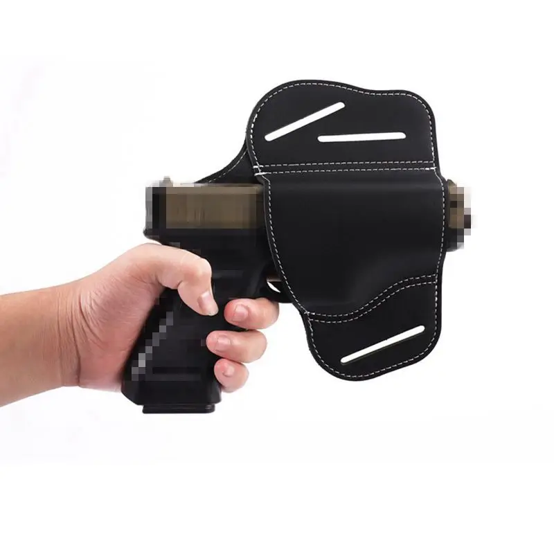 Funda de cuero para mano derecha, accesorios de caza, Glock Sig Sauer Colt 1911, novedad - imagen 3