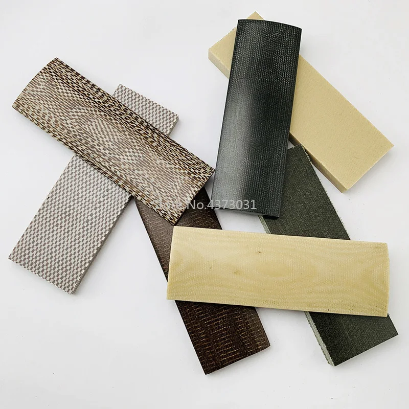 2 piezas de material de tallo de cuchillo Diy, hoja de tablero de plantilla Micarta para mango de cuchillo DIY, suministros para manualidades - imagen 2