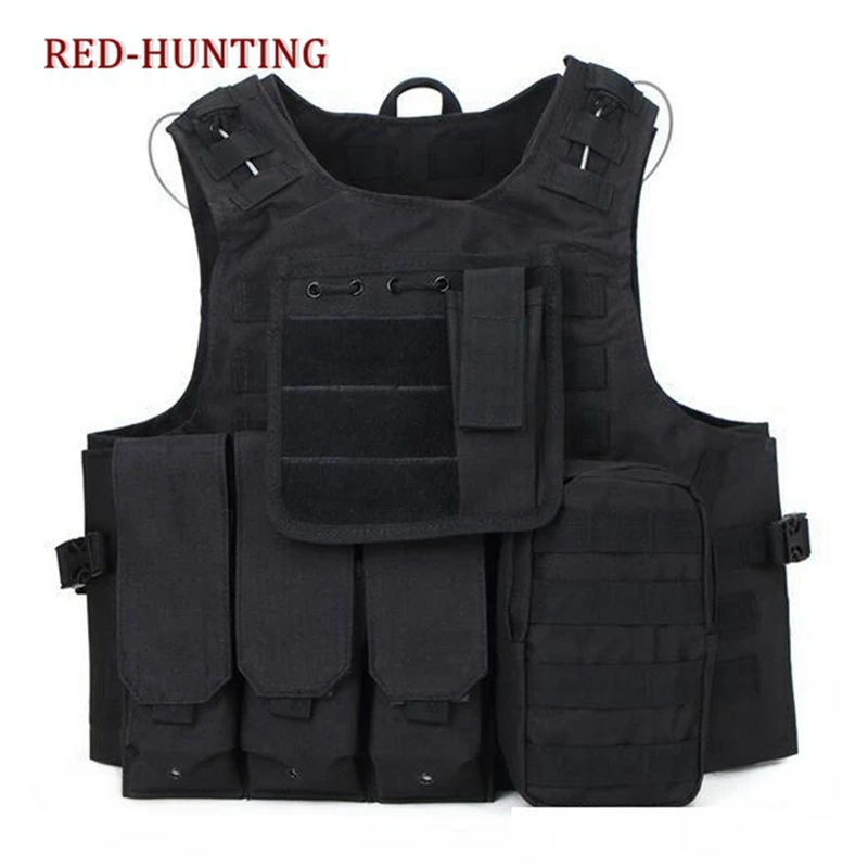 Chaleco de caza de camuflaje táctico militar, armadura de cuerpo de juego de guerra, equipo de jungla al aire libre CS, caliente - imagen 3