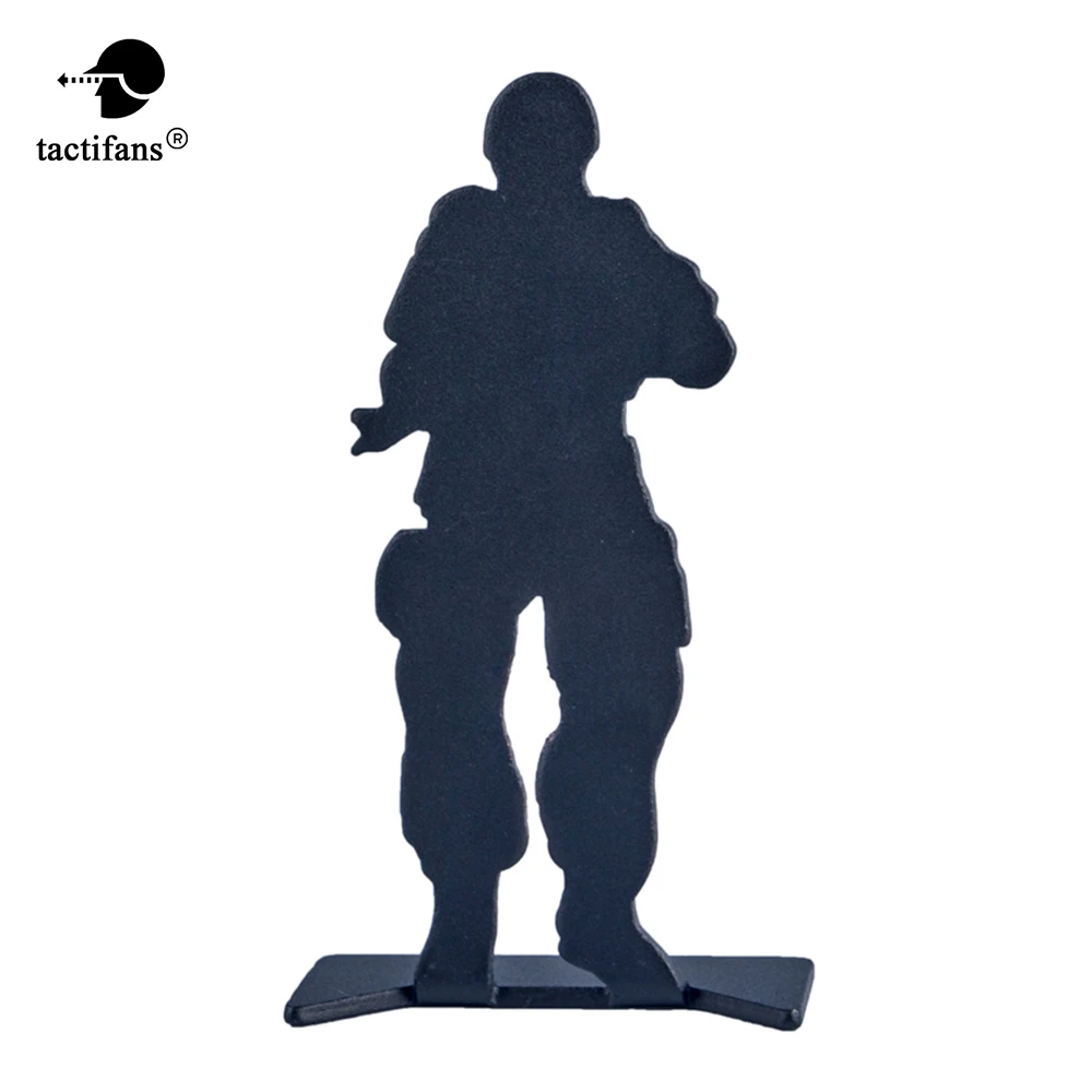 Kit de Tiro con Arco duradero para exteriores, accesorios de Metal negro para Paintball, caza, Airsoft, 6 unids/lote por paquete - imagen 2