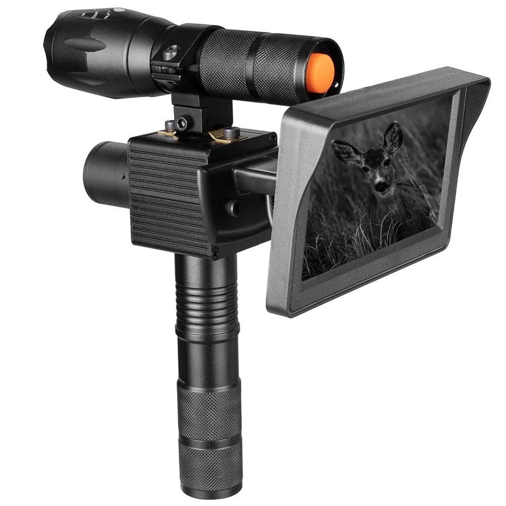 Cámaras de visión nocturna IR con LED infrarrojos de 850 nm, alcance para exteriores 0130, impermeables, LED de 4,3 pulgadas, cámaras trampa para vida silvestre - imagen 4