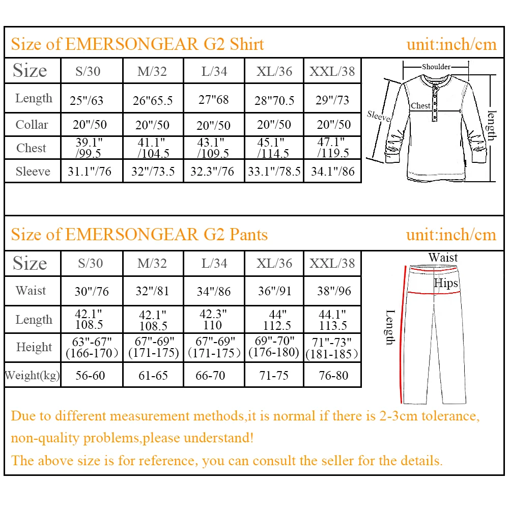 EMERSONGEAR-traje táctico Gen2, camisa de combate, pantalones con coderas, rodilleras para Airsoft Paintball, caza al aire libre, Camuflaje BDU HLD EM6980 - imagen 4