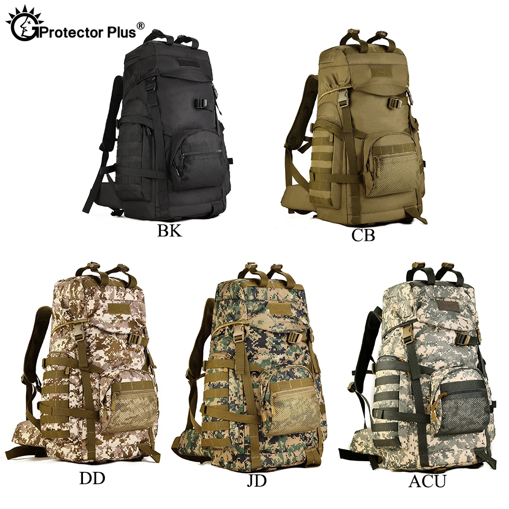 Bolsa de alpinismo al aire libre, mochila de hombro resistente al agua, bolsa de gran capacidad, ventilador táctico del ejército, viaje deportivo, PROTECTOR PLUS - imagen 4