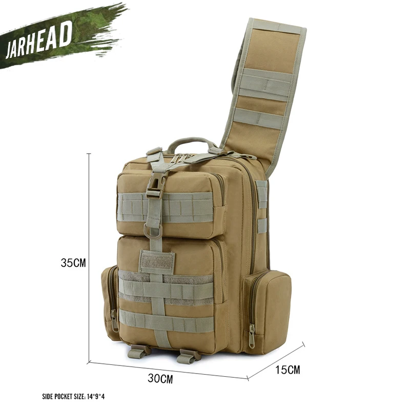 Mochila táctica 900D para deportes al aire libre, bolso de hombro militar para acampar, senderismo, mochila táctica de utilidad, bolsa de Trekking de viaje - imagen 4