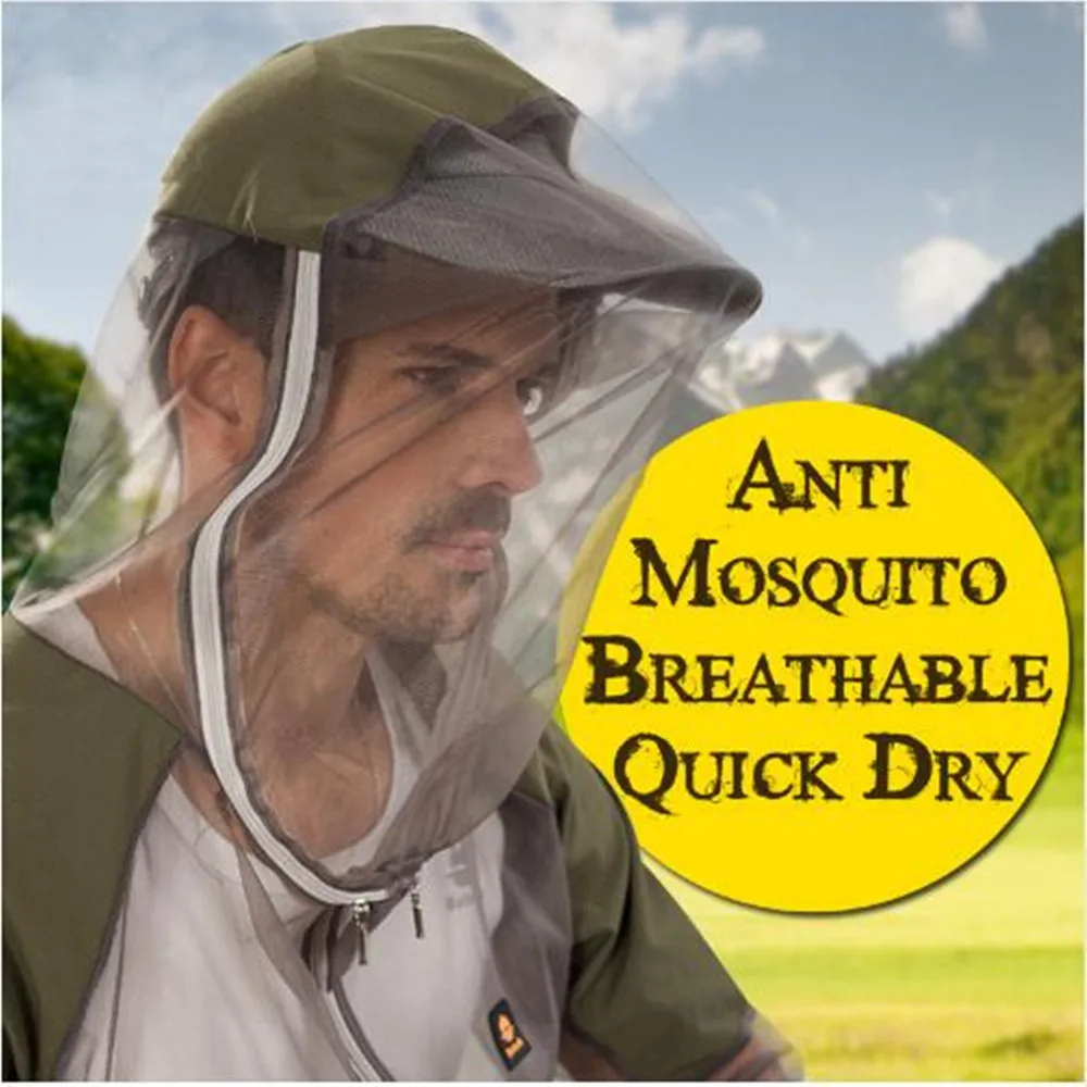 Traje de pesca de malla transpirable antimosquitos, ligero, de secado rápido, previene mosquitos, chaqueta con capucha, pantalones, verano - imagen 2