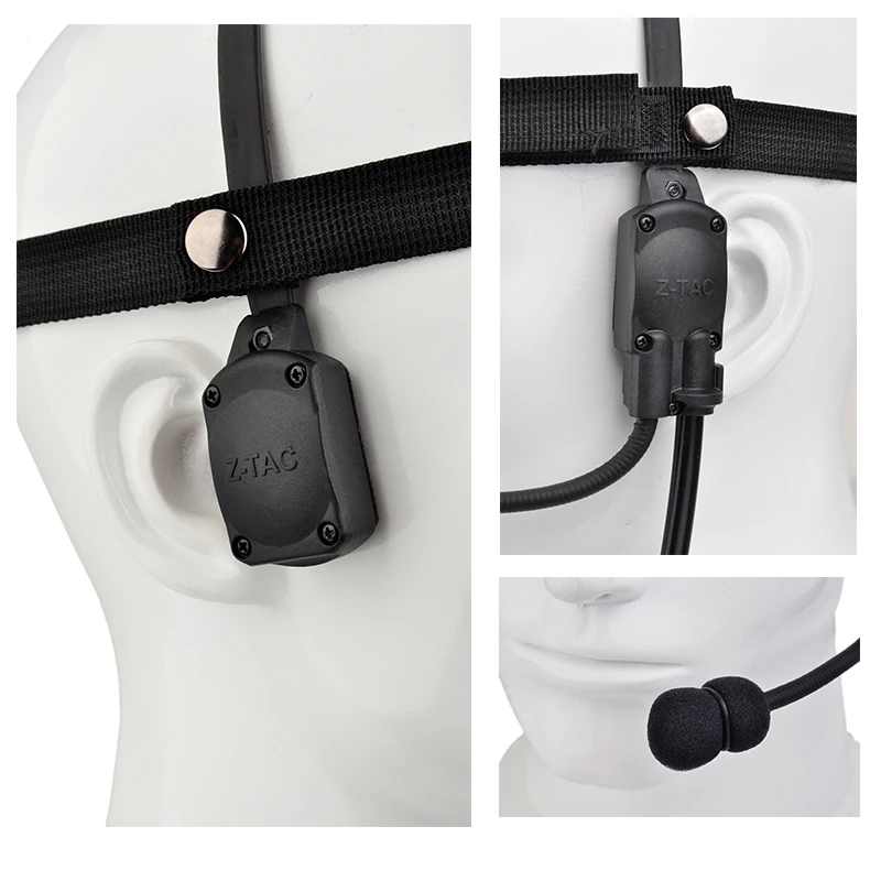 Z-tac-auriculares tácticos MH180-V, cascos tácticos de conducción ósea, Airsoft militar, Softair Z136 - imagen 5