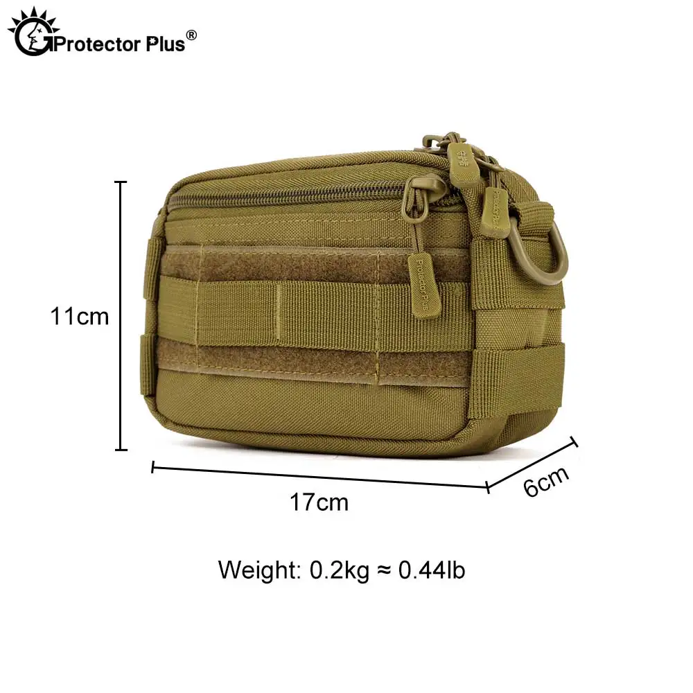 Conjunto de bolsa táctica Molle para deportes al aire libre, bolsa de camuflaje de un solo hombro, impermeable, para caza y ciclismo, 3 bolsas - imagen 5