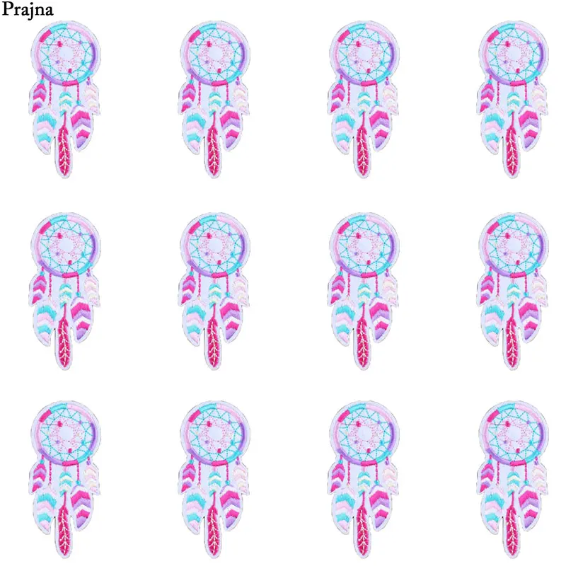 Prajna-Parches de unicornio para planchar, pegatinas bordadas atrapasueños en chaqueta, apliques de reparación para ropa, bolsa DIY, 10 piezas - imagen 2