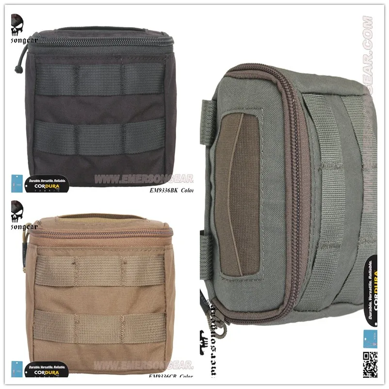 Emersongear-Bolsa de guante desechable oculta, Multicam MOLLE, campo de batalla, bolsa médica EMT