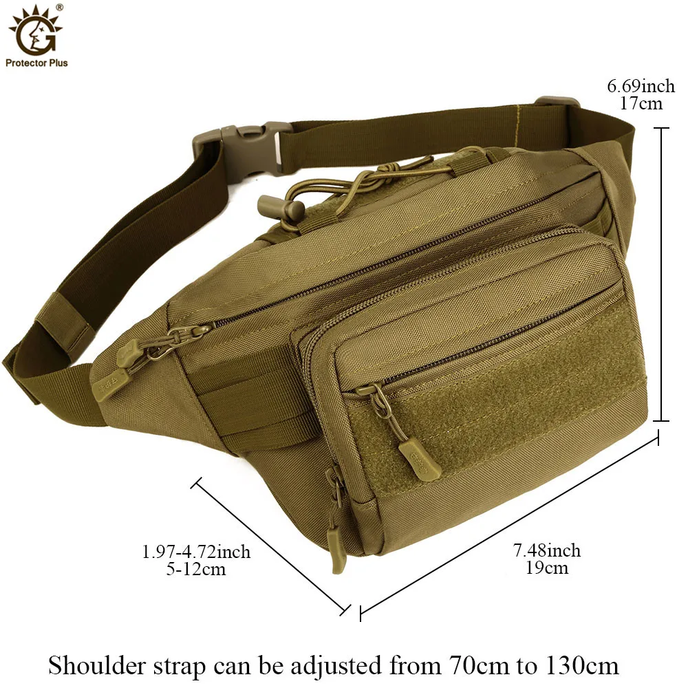 Bolsa táctica Molle, riñonera impermeable, riñonera para senderismo, pesca, deportes, caza, riñonera, bolsa deportiva táctica, cinturón - imagen 3