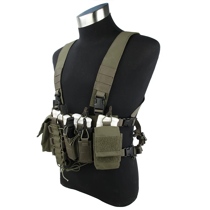 Chaleco táctico militar TMC d-mittsu D3, aparejo de pecho, Cordura deslustrada®Ranger Green TMC2757(051014) - imagen 3