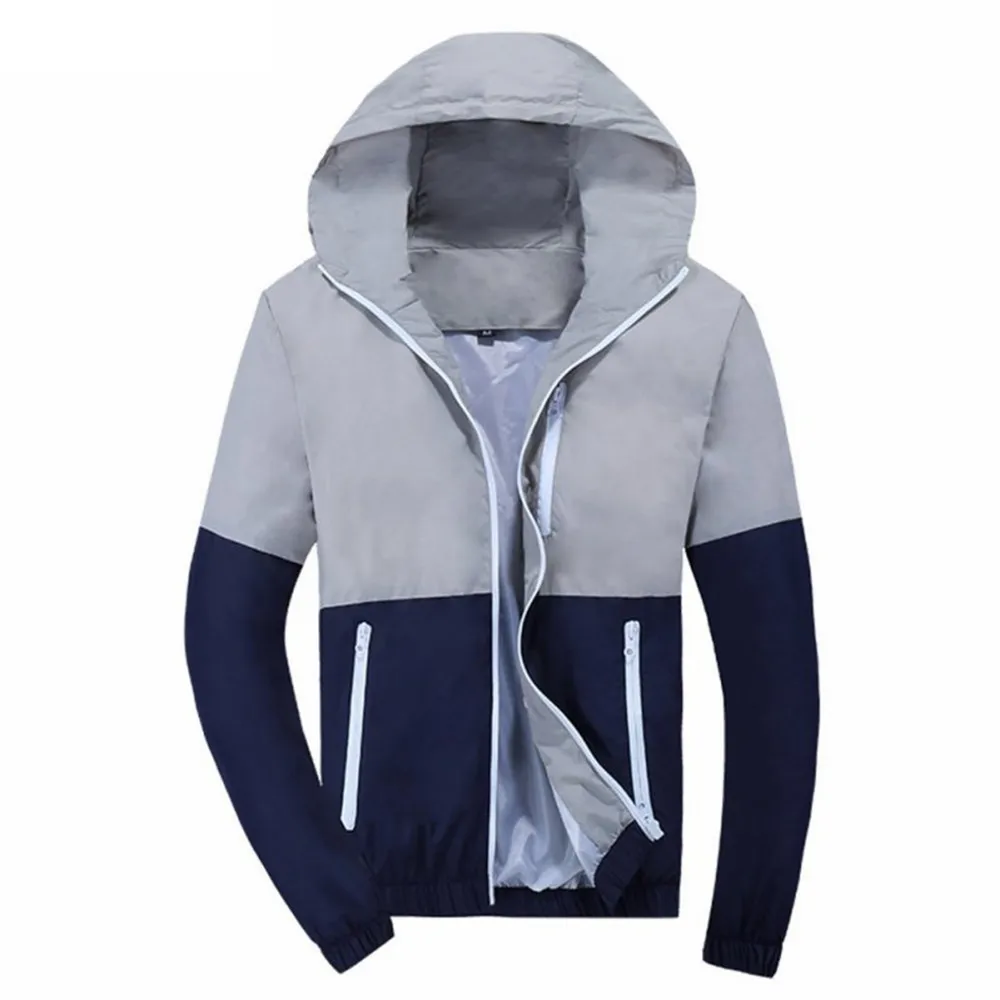 Chaqueta impermeable con capucha para ciclismo, cortavientos transpirable de secado rápido para exteriores, senderismo y escalada, primavera y otoño - imagen 3