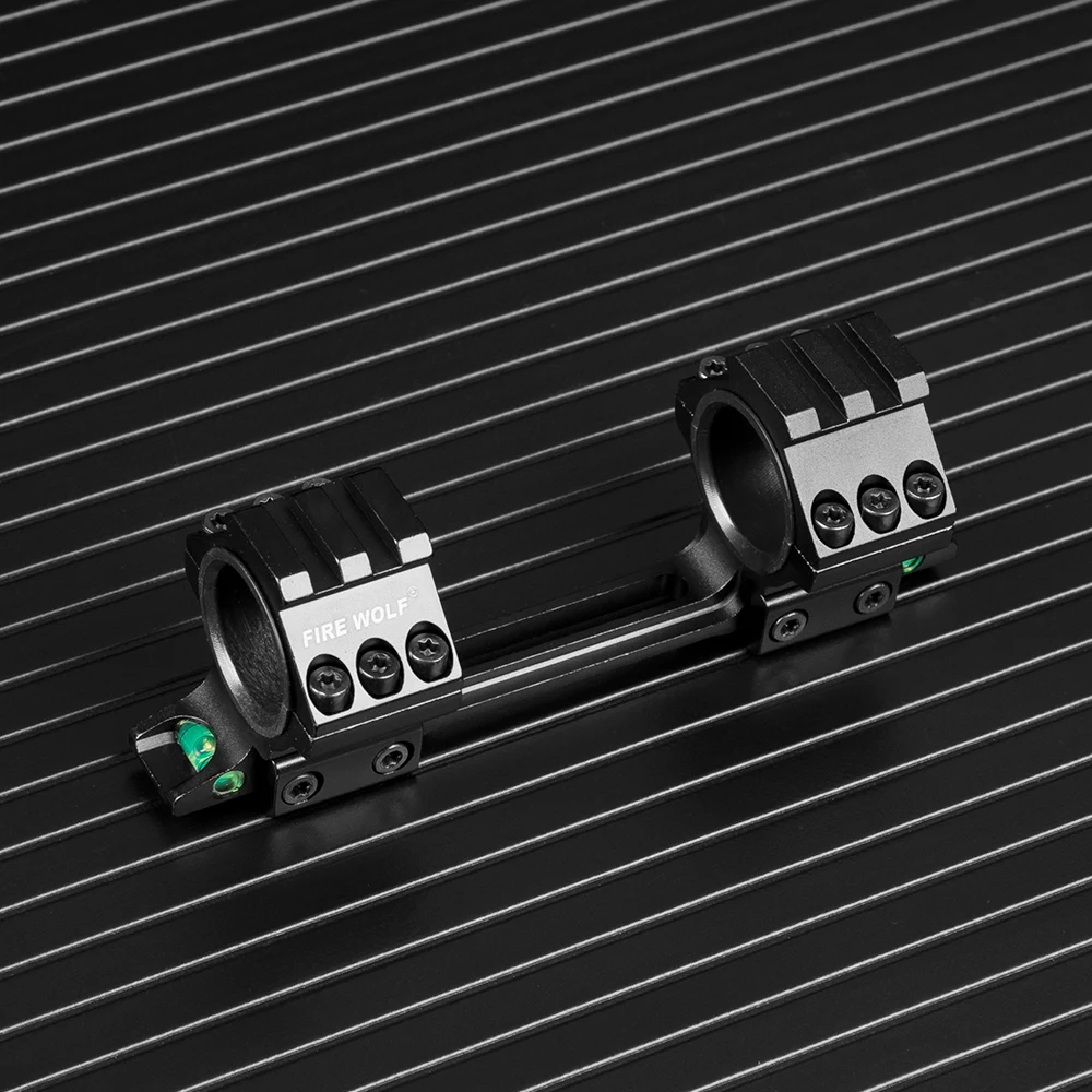 Anillos tácticos ajustables de 25,4mm/30mm para mira telescópica de caza, 11mm, monturas de riel de cola de Milano, nivel de burbuja - imagen 5