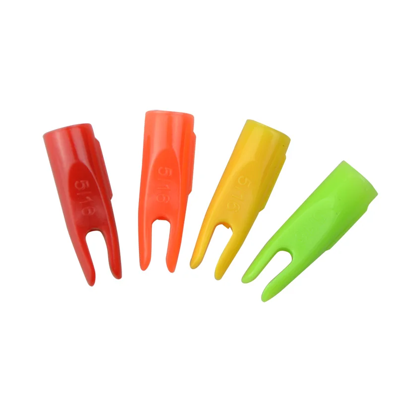 Sharrow-recambio de flecha de tiro con arco, 40 unidades, Nock para eje de flecha de 7mm, DIY, 4 colores - imagen 3