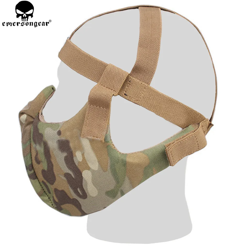 EMERSONGEAR-mascarilla protectora táctica de media cara, juego de guerra, Airsoft, Paitball, máscara de plástico, media cara táctica, BD6641 - imagen 3