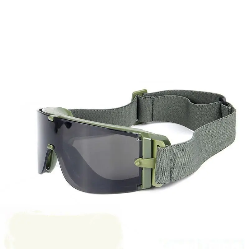 Parabrisas al aire libre deportes X800 gafas tácticas militares ejército pistola de aire gafas de tiro bicicleta montañismo máscara de ojos UV400 - imagen 3