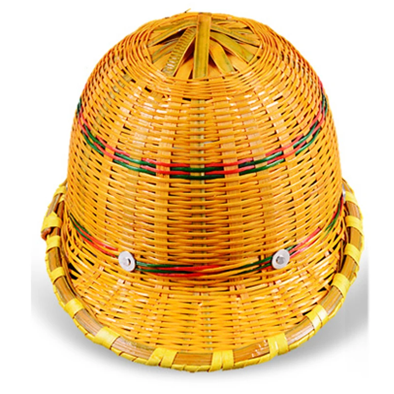 Nueva sombrilla de verano, casco de seguridad para el trabajo de bambú, ventilación para sitio de construcción, sombrero de construcción para minero, casco de seguridad tejido para hombre - imagen 3