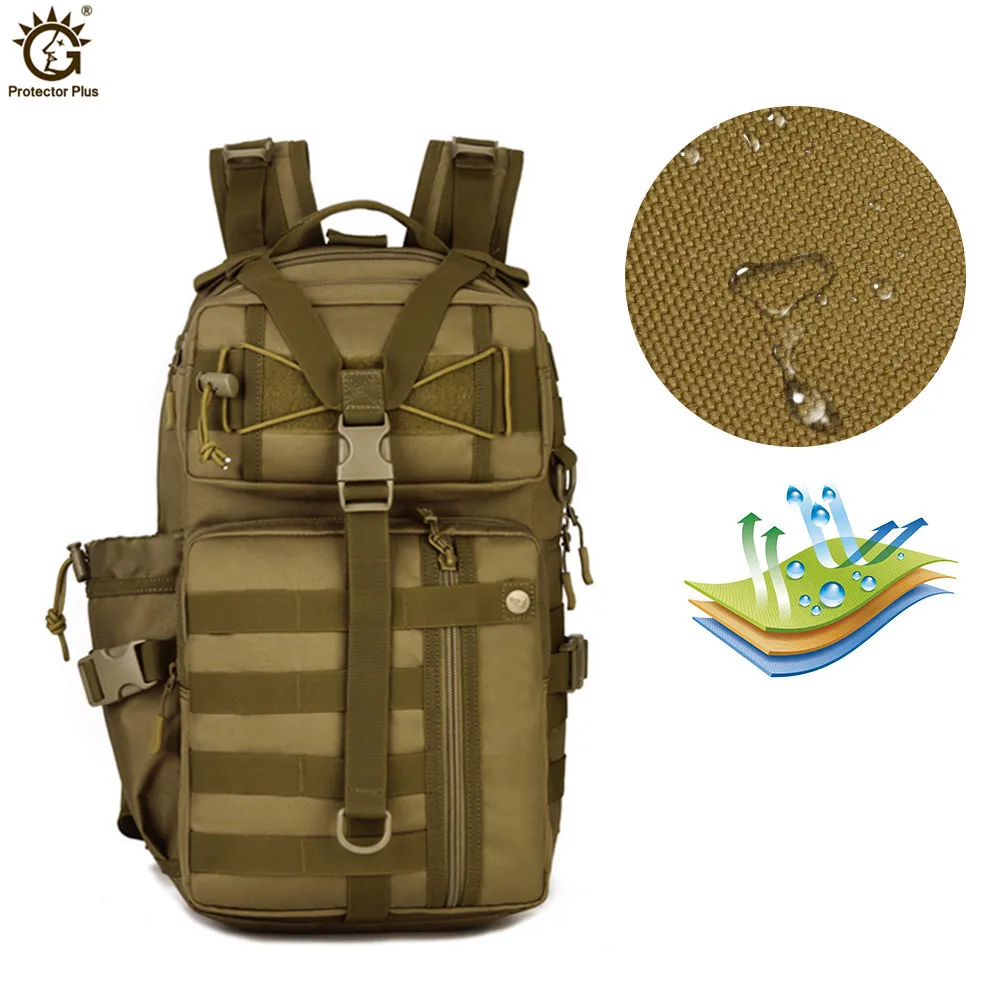 Mochila táctica para exteriores de 30L, bolsa deportiva de viaje para senderismo, Molle multiusos, impermeable, de nailon 900D, para caza y Camping - imagen 4