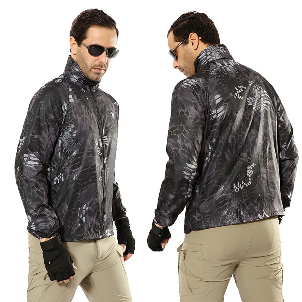 Mege-Chaqueta táctica ultraligera para verano, ropa de marca, protectores de piel, talla grande 4XL - imagen 3