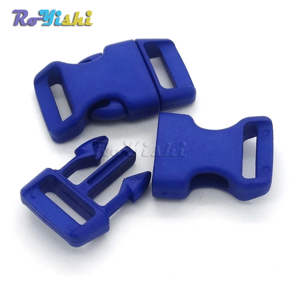 Hebillas de Liberación lateral contorneadas para pulseras Paracord, 100 unids/lote/paquete, 5/8 pulgadas - imagen 4
