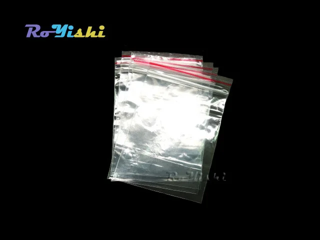 Bolsas de plástico transparente de polietileno, 1000 unids/paquete, 6x8cm, cierre con cremallera para joyería - imagen 2