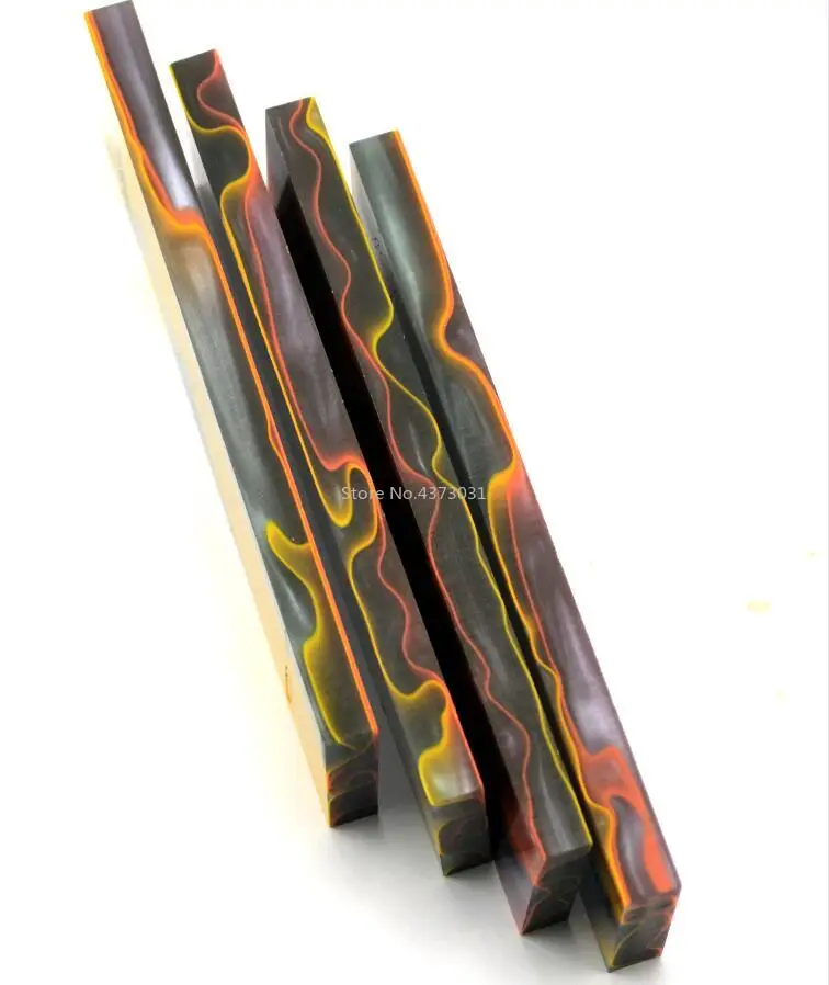 Material de fabricación de mango de cuchillo de 2 piezas, patrón de nube de Color, tablero de plantilla acrílica PMMA para bricolaje, Material de mango de cuchillo, suministros para manualidades - imagen 5