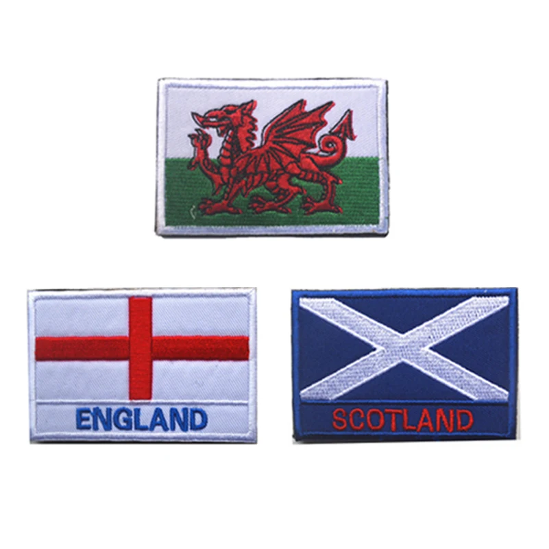 Parche bordado de Reino Unido, Inglaterra, Escocia, Gales, Gran Bretaña, parches bordados para mochila de ropa - imagen 5