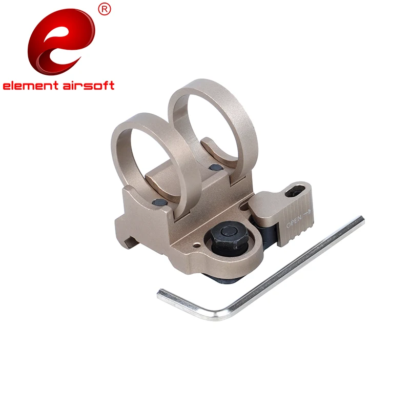 Element Tactical Airsoft LaRue-Rifle bípode en línea, accesorios de equipo para armas de caza, montaje de linterna (1.040 ") sin logotipo EX301 - imagen 2