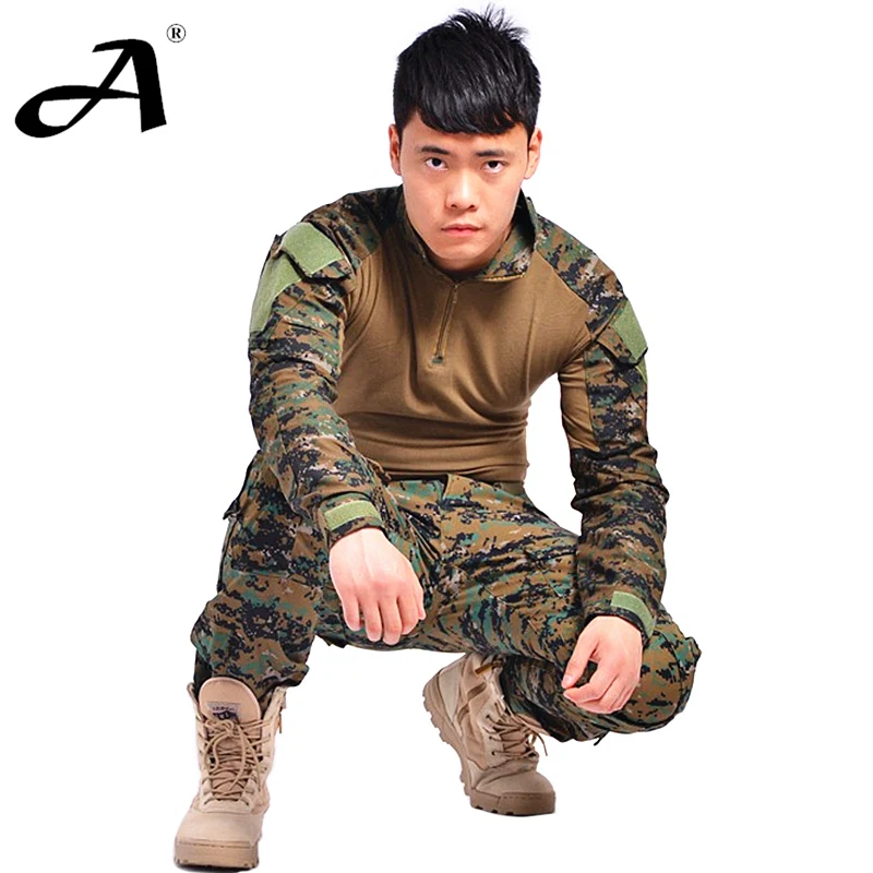 Pantalones tácticos camuflaje con rodilleras – Uniforme combate militar - imagen 5