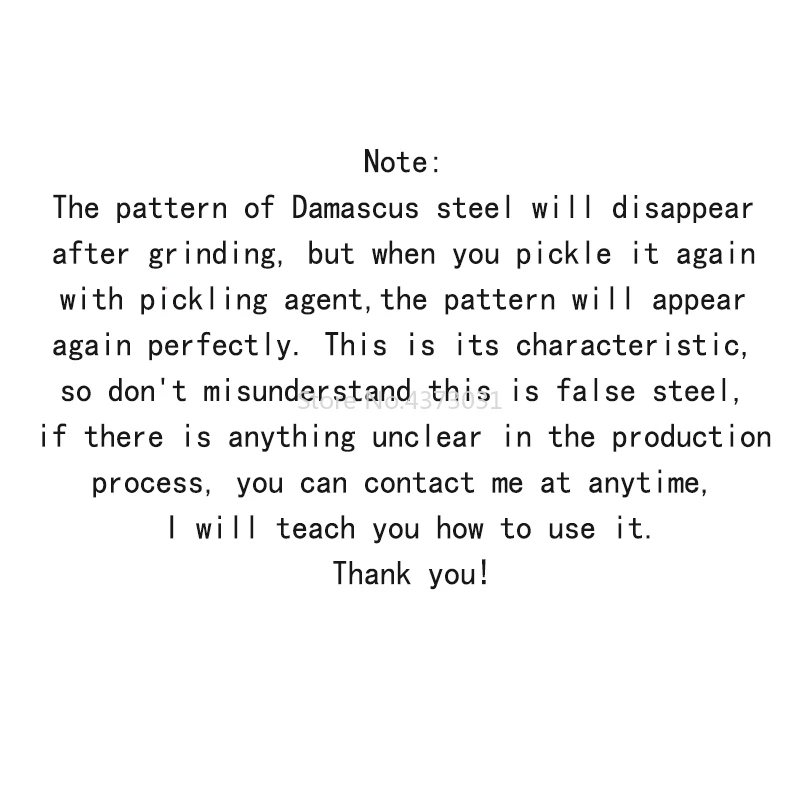 Cuchillo DIY de alta calidad, Material de acero damasco, patrón de sándwich rosa, hoja de cuchillo de acero, tratamiento térmico en blanco, 1 ud. - imagen 3