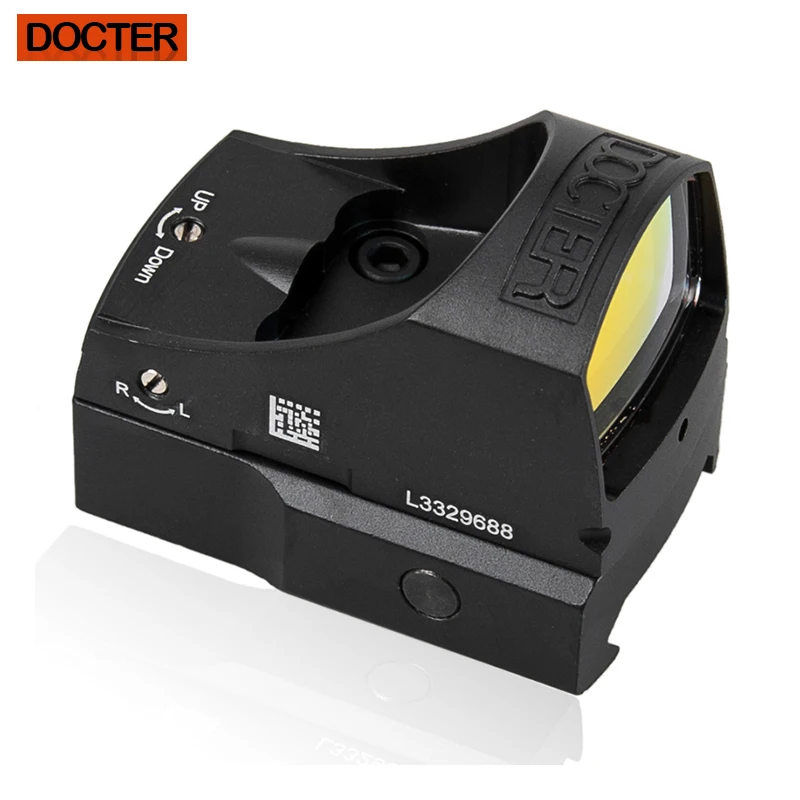 Mira de punto rojo para Rifle de caza Airsoft, reflejo táctico de iluminación automática, montura de 20mm y caja de regalo de montaje Glock - imagen 2