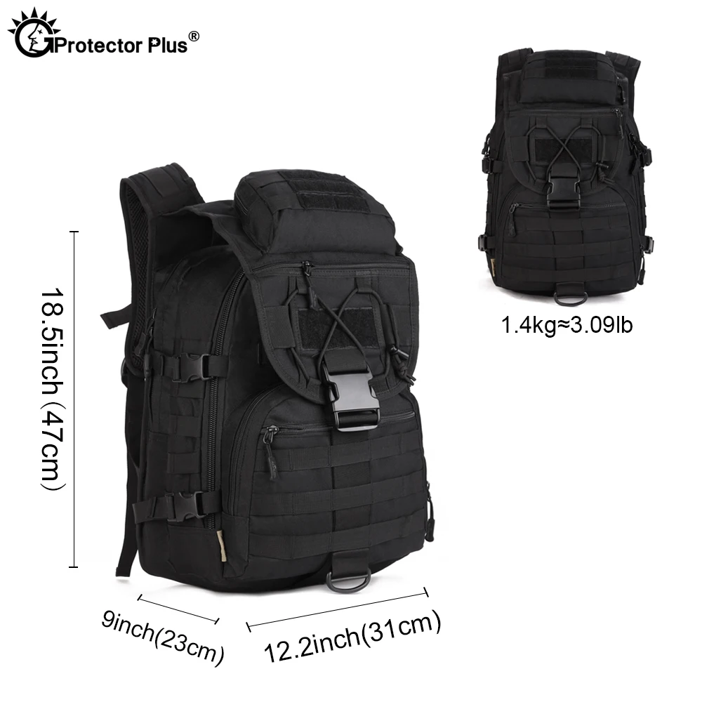 Mochila táctica de estilo militar, bolsa impermeable, equipo ajustable, capacidad de 40L, 6 colores - imagen 3