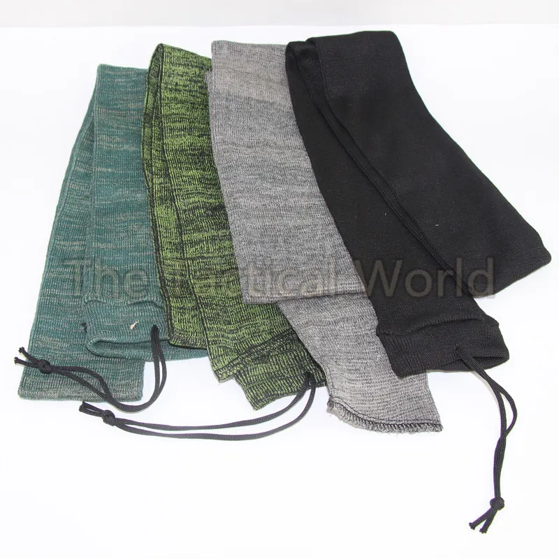 Funda de punto a prueba de humedad para Rifle, calcetín de pistola, escopeta, poliéster, silicona, tratada, accesorio de caza, Airsoft, almacenamiento, 54" - imagen 2