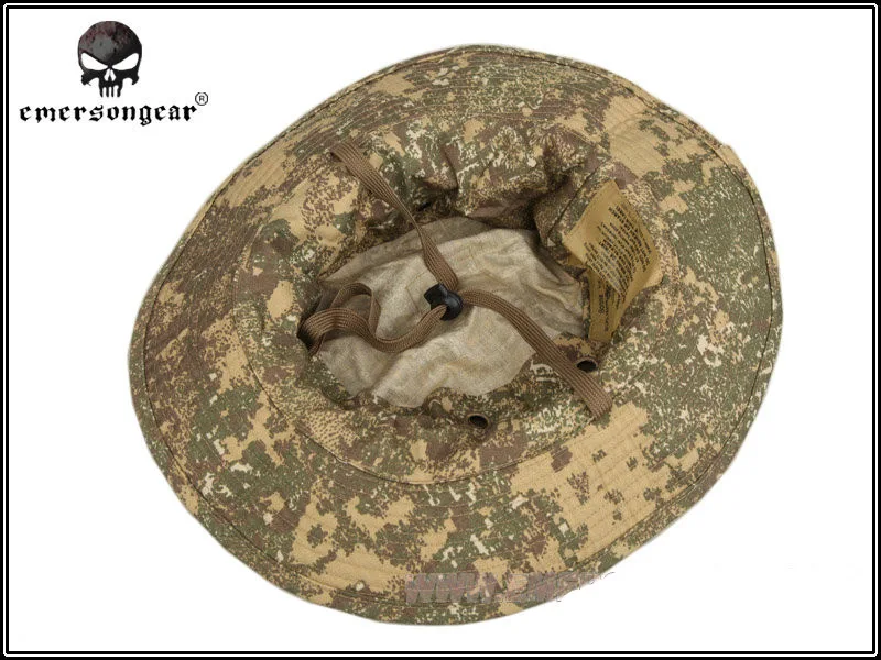 EMERSONGEAR Boonie sombrero antiarañazos, tela de rejilla, Camuflaje, gorra de caza, EM8734B BL - imagen 4