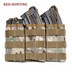 Set 3 bolsas tácticas MOLLE portacargadores AR-15 AK AR-10