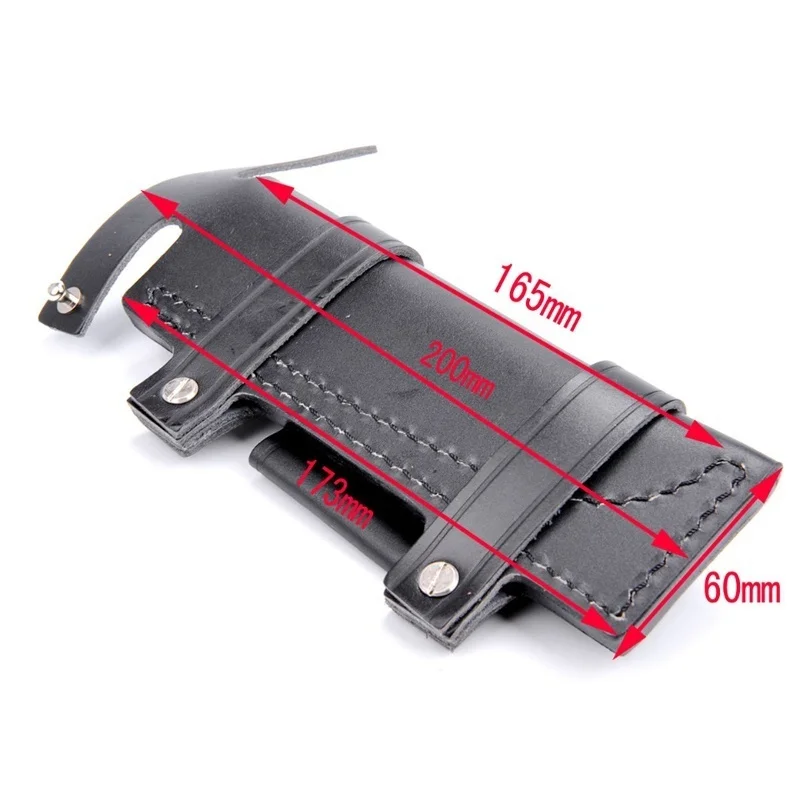 Funda táctica recta de cuero de supervivencia hecha por el hombre, funda para cuchillo fijo Molle - imagen 4