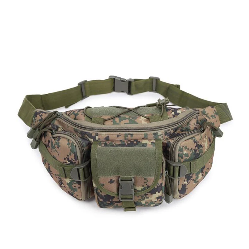 Molle-bolso de hombro para el pecho, riñonera táctica de camuflaje para Outdoot, caza, senderismo, escalada, cinturón - imagen 5
