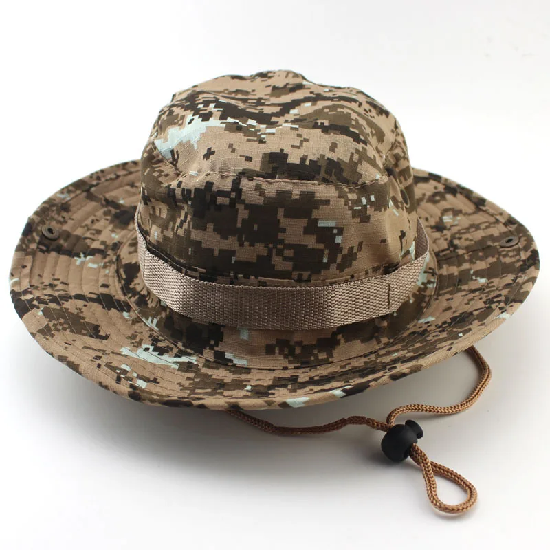 Sombreros Boonie de camuflaje táctico para hombre, gorra militar de Airsoft, camuflaje, nepalés, accesorios Militares americanos, senderismo, a-tacs FG - imagen 3