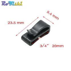 Hebilla deslizante negra MOLLE para correa táctica 20-49mm – Pack 10