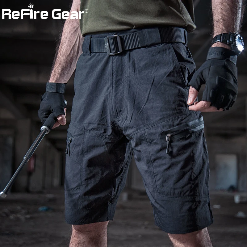 ReFire Gear-pantalones cortos de carga para hombre, Shorts tácticos militares de combate, informales, de secado rápido, elásticos, para verano - imagen 5
