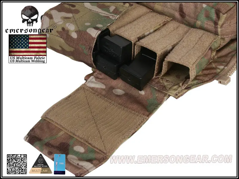 EDC-Mochila Multicam negra por panel con cremallera, para chaleco táctico Avs jpc2.0 CPC, paquete de accesorios, em9286b - imagen 4