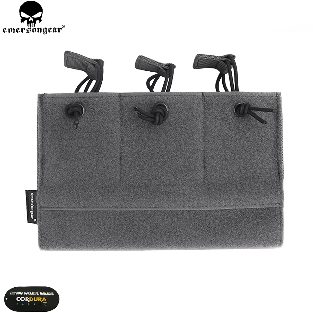 Emersongear-Bolsa táctica con Panel de gancho y bucle Triple M4 Mag para LVMBAV, chaleco de caza para PC, accesorios de bolsa Mag EM9058 - imagen 5