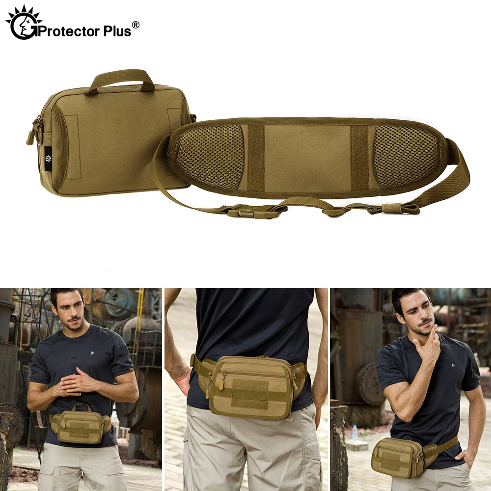 Riñonera táctica militar Molle, bolsa de camuflaje multifunción, 6 pulgadas, mensajero para teléfono, bandolera para deportes al aire libre - imagen 4