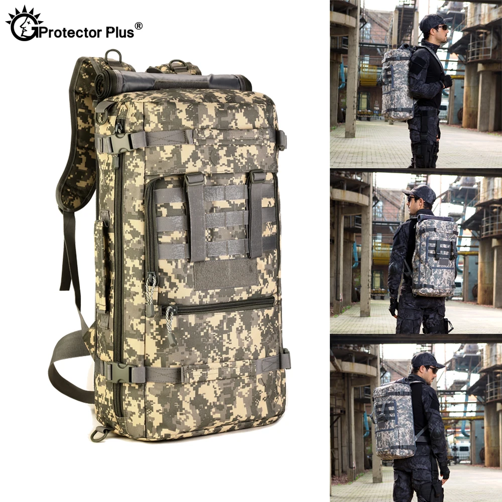 Mochila táctica protectora PLUS Unisex, bolso multifunción, bolsa cruzada, juego de guerra, deporte al aire libre, Campo Militar del Ejército, 5 colores - imagen 5