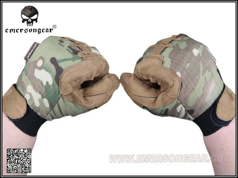 Guante táctico de camuflaje de dedo completo, Multicam EM5368, ligero, táctico - imagen 3