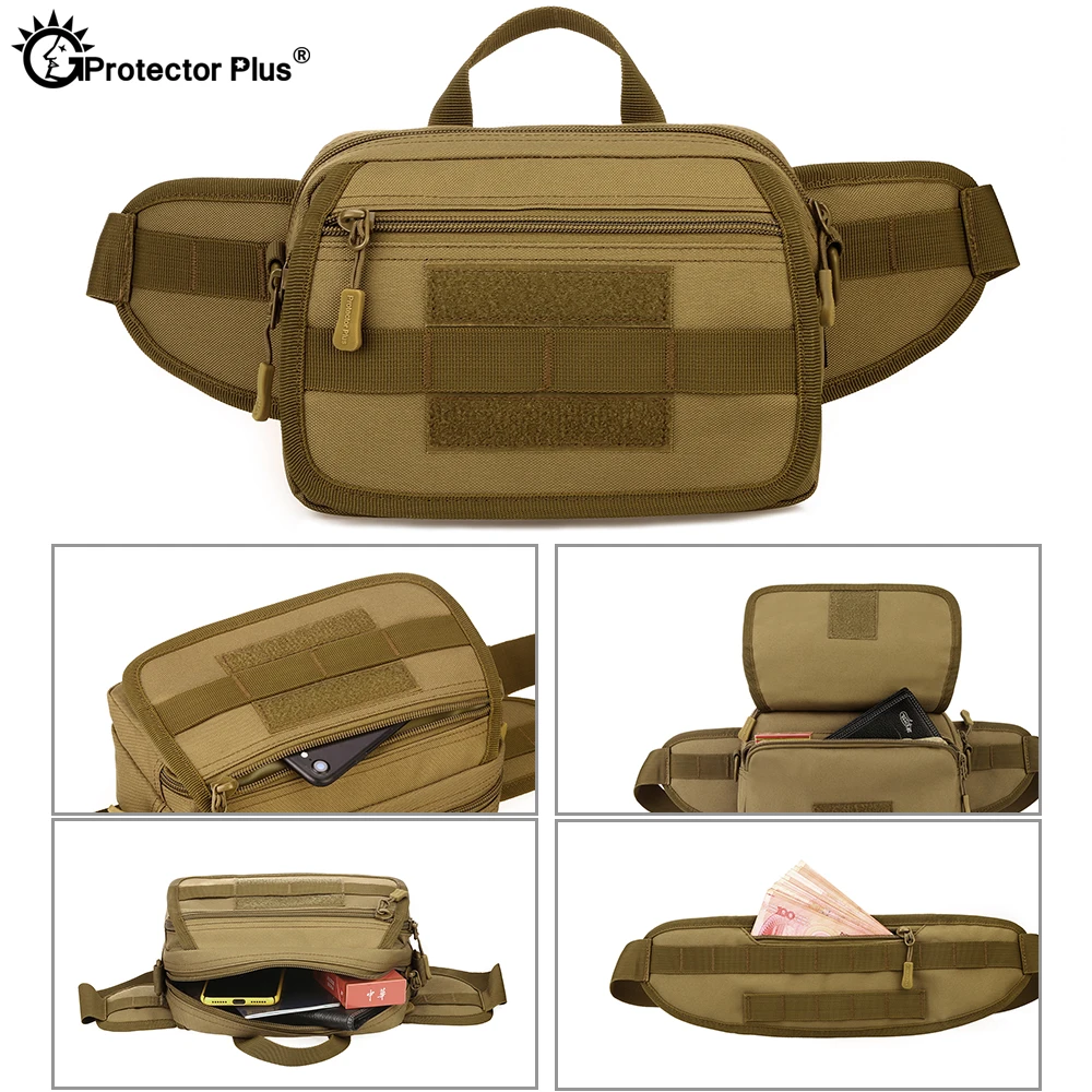 Riñonera táctica militar Molle, bolsa de camuflaje multifunción, 6 pulgadas, mensajero para teléfono, bandolera para deportes al aire libre - imagen 3