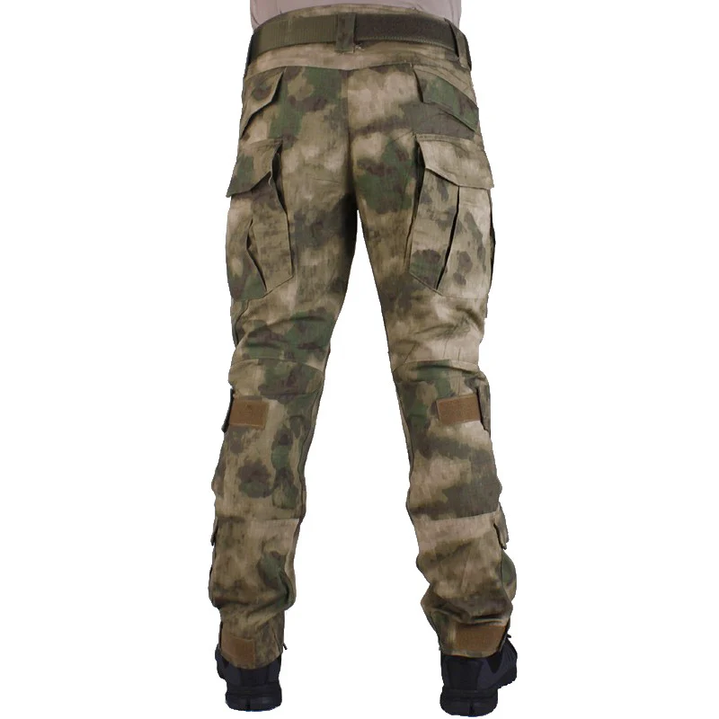 Pantalones de combate tácticos de camuflaje VULPO, pantalones AT-FG para hombre, pantalones tácticos con rodilleras extraíbles - imagen 4