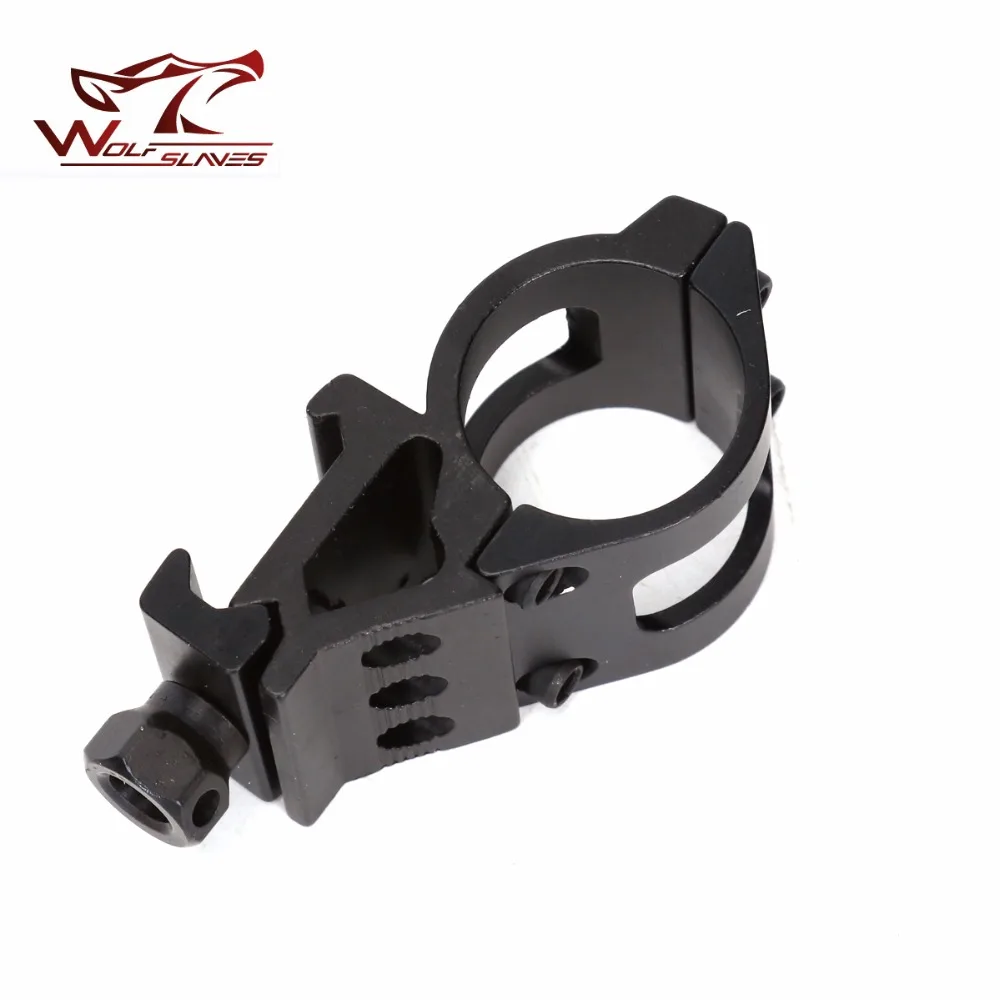 Soporte de linterna acoplable táctico, Clip de montaje de liberación rápida, funda de linterna de francotirador, Riel de Rifle para accesorios de caza al aire libre - imagen 2